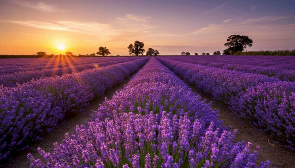 Sắc tím dưới ánh hoàng hôn đẹp tựa truyện cổ tích